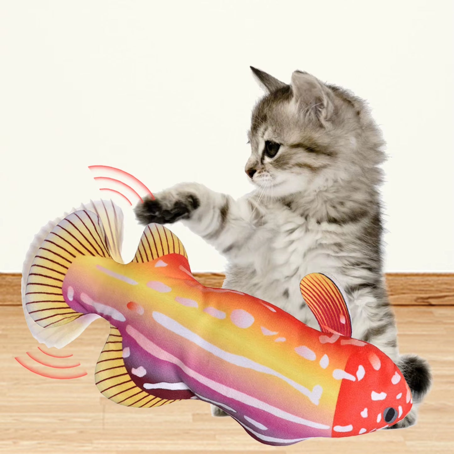Floppy Fish Cat Toy Moving Fish Toy Pet USB Charger Toy Interactive Electric Floppy Fish Funny Cat Chewing Playing Supplies